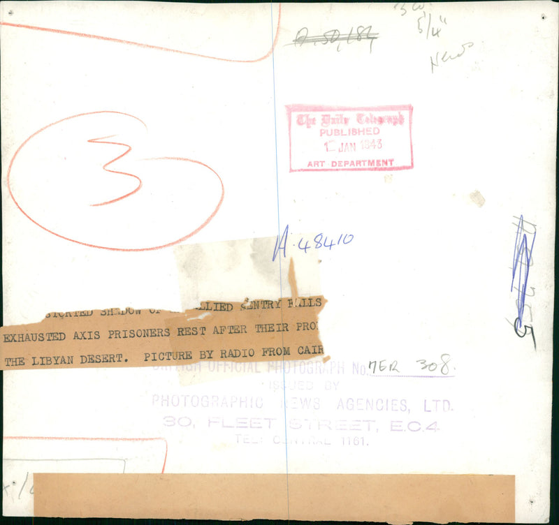 Exhausted Axis Prisoners - Vintage Photograph