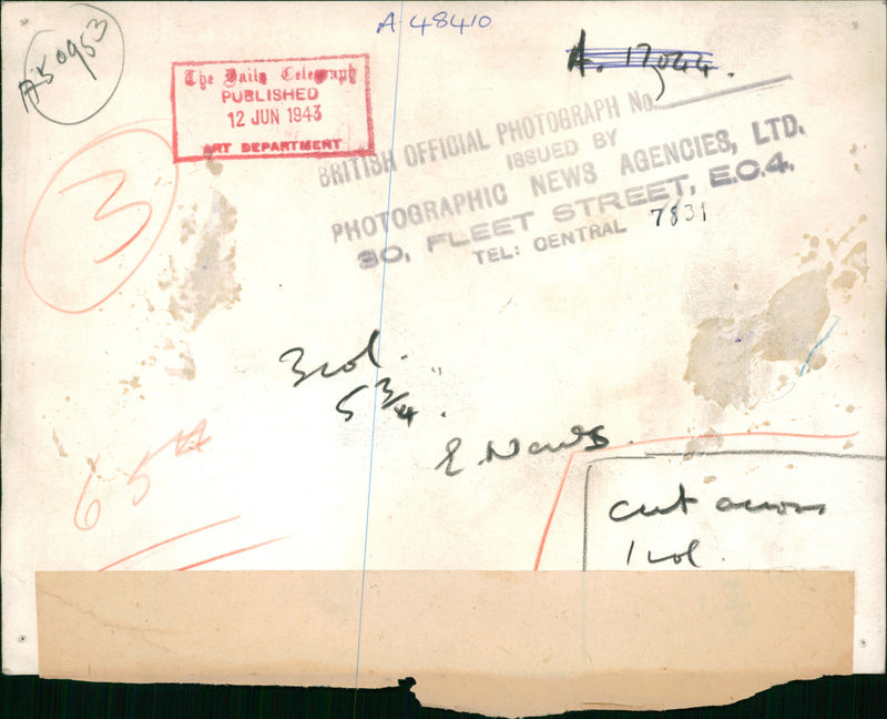 Italian Prisoners Taken in Tunisia - Vintage Photograph