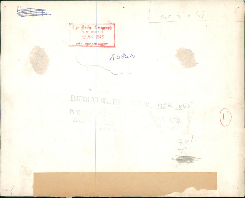 Clearing the Béja-Medjez road - Vintage Photograph