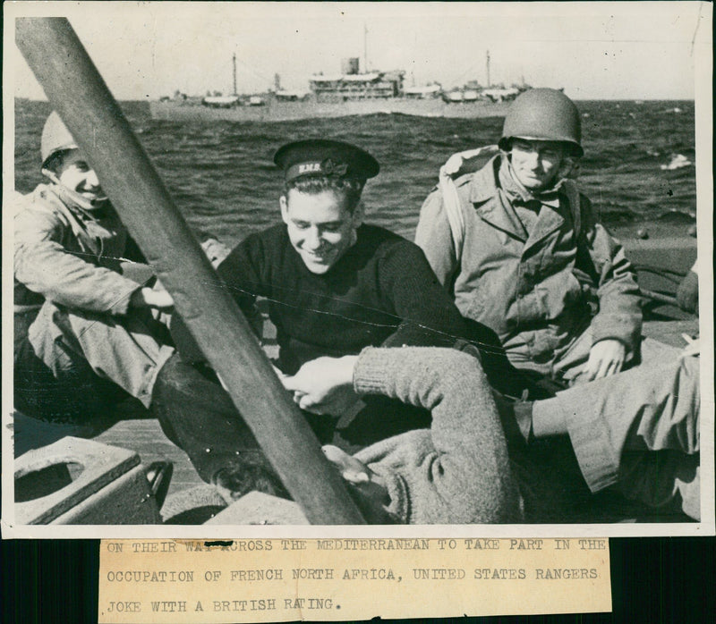 Their Way Across the Mediterranean to take part. - Vintage Photograph