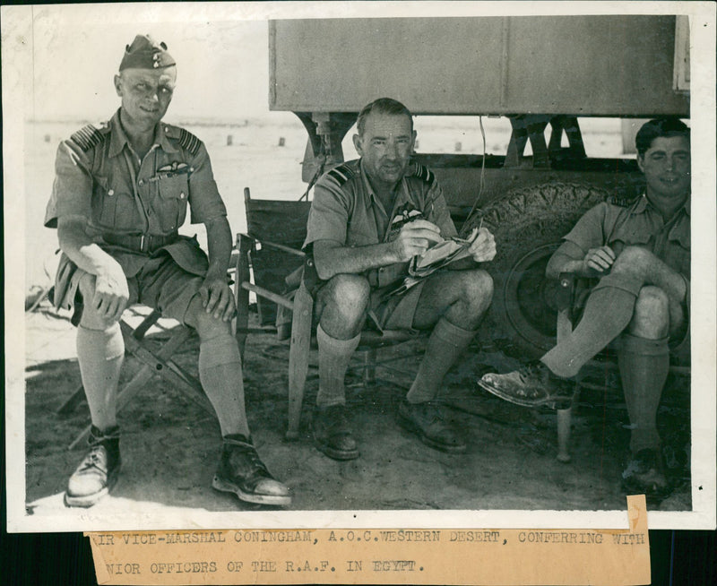 Air Vice-Marshal Coningham. - Vintage Photograph
