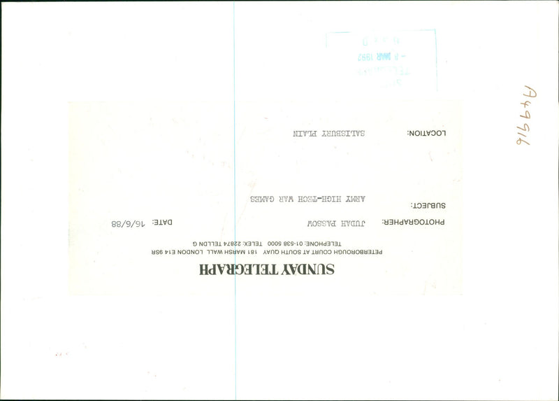 Army High-tech War games. - Vintage Photograph