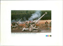 Live firing. .British Troops in the Bosnia situation at Otterburn. - Vintage Photograph