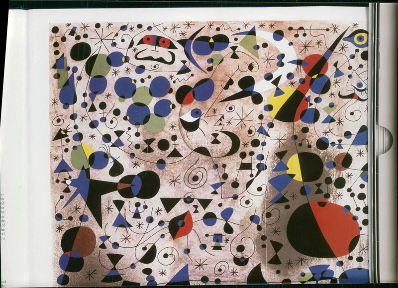 Joan Miro's "La Poetesse" in 1940 - Vintage Photograph
