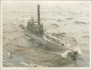 Midget Submarine - Vintage Photograph