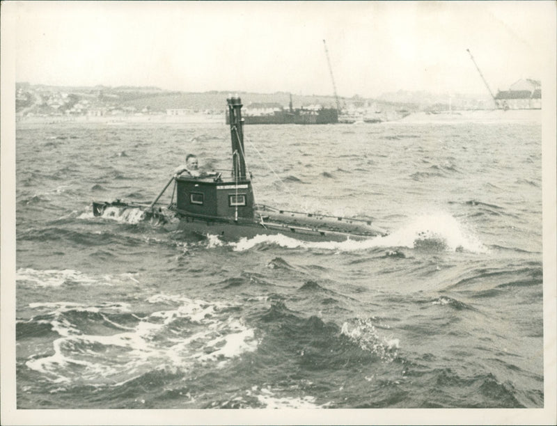 Midget Submarine - Vintage Photograph