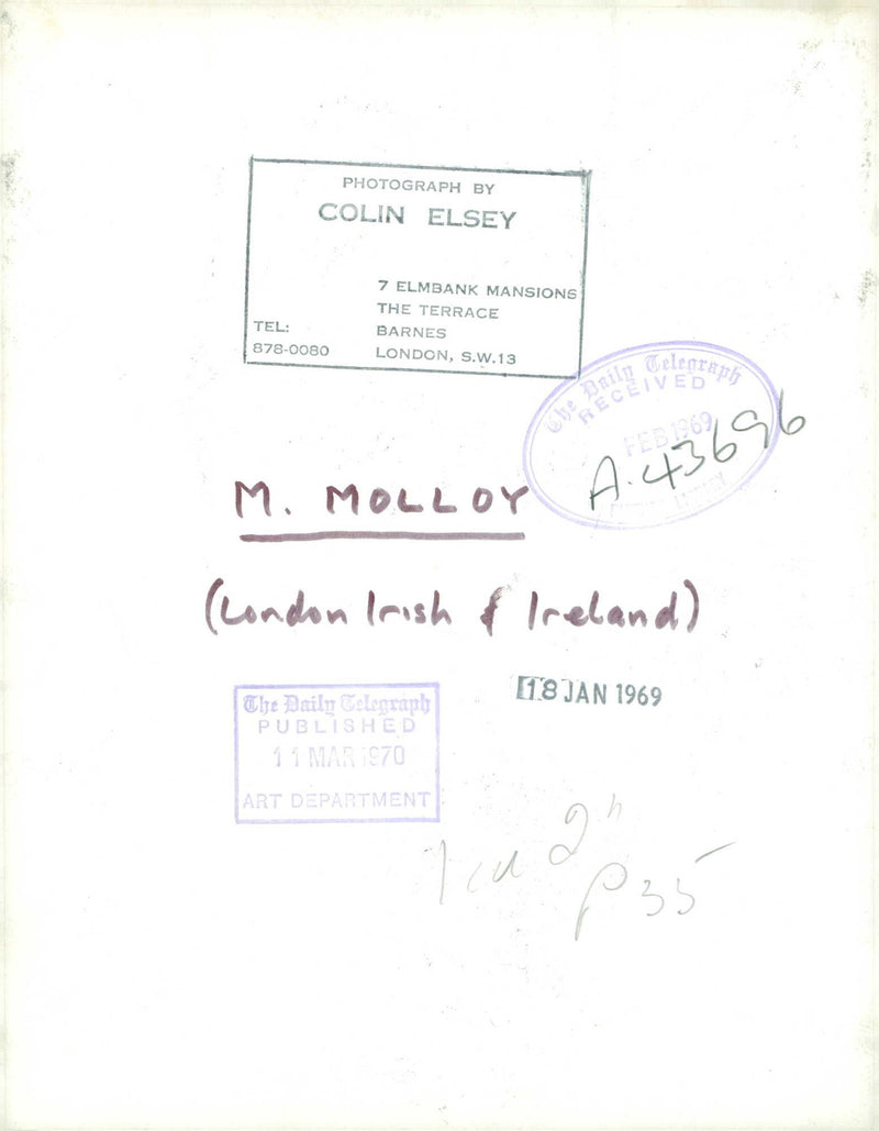 MTCK MOLLOY - Vintage Photograph