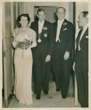 Duke of Kent with Joseph Kennedy and Mrs. Kennedy. - Vintage Photograph