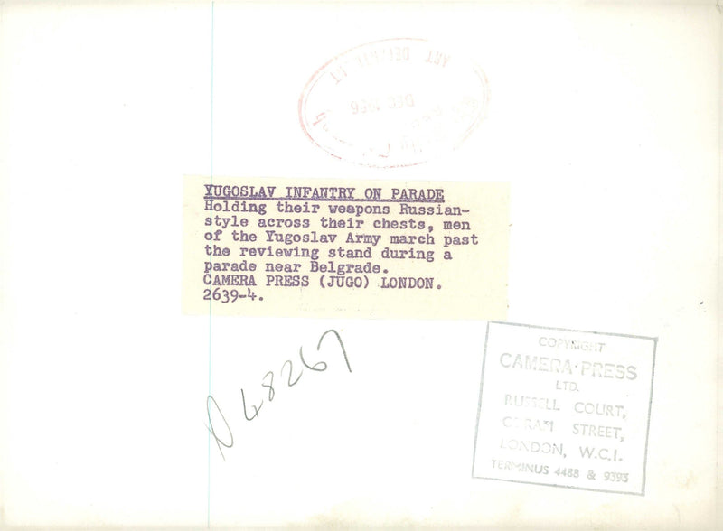 Yugoslav People's Army. - Vintage Photograph