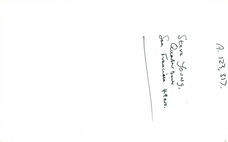 Steve Young American football quarterback. - Vintage Photograph