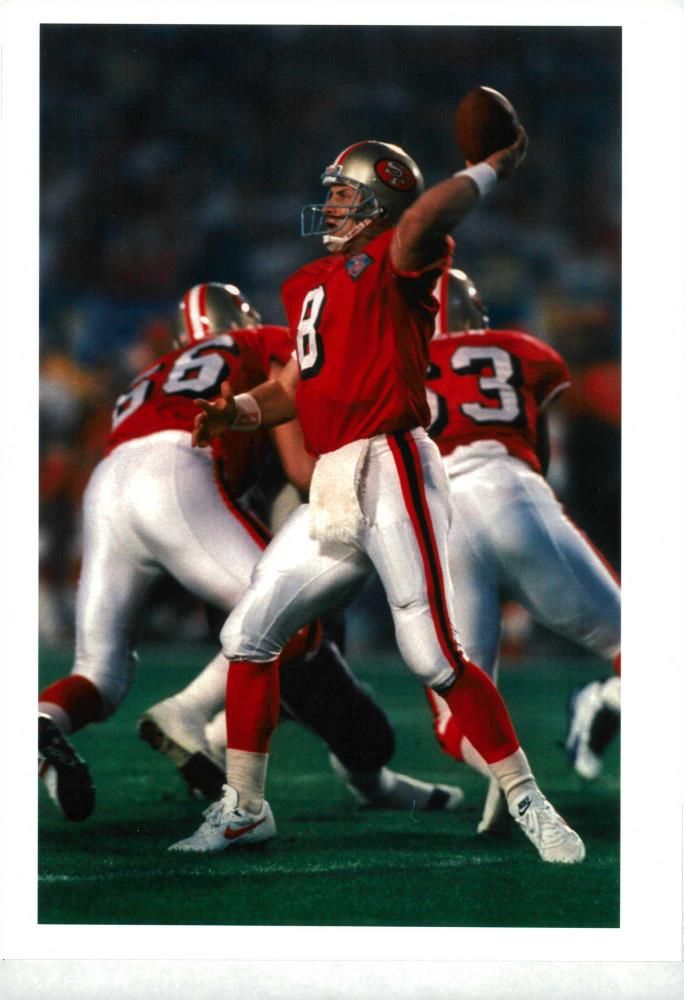 Steve Young American football quarterback. - Vintage Photograph