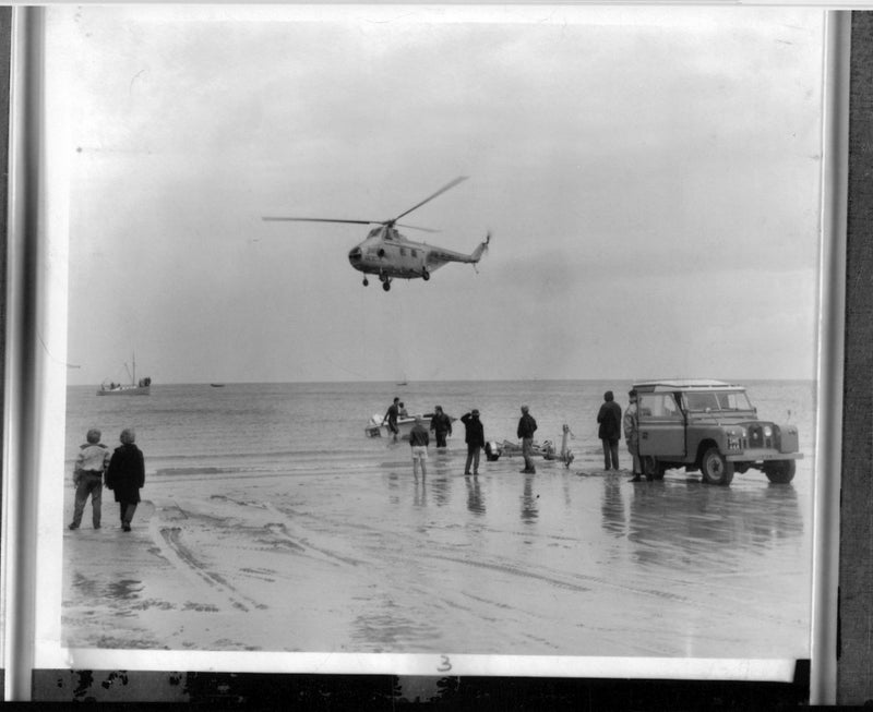 Helicopter from R A F Valley. - Vintage Photograph