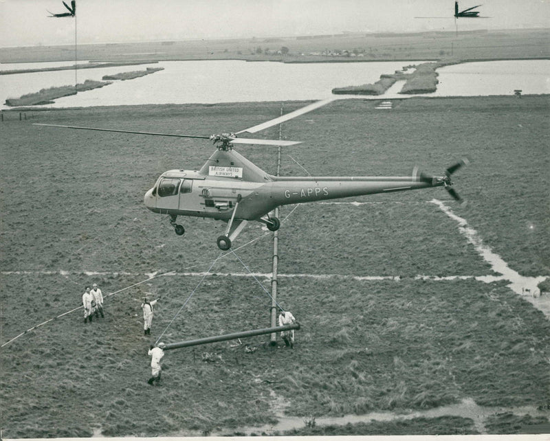 A Westland Helicopter. - Vintage Photograph