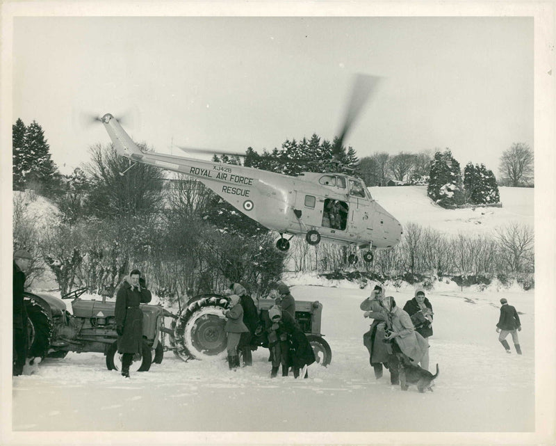 RAF Rescue Helicopter. - Vintage Photograph