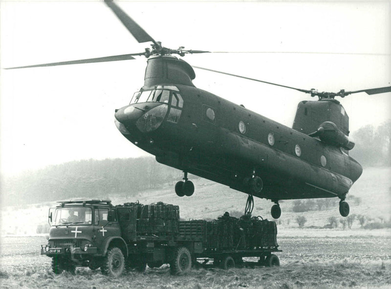 Boeing Chinook Helicopter - Vintage Photograph