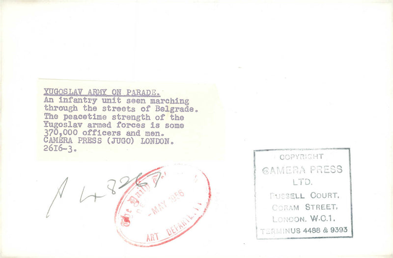 Yugoslav People's Army. - Vintage Photograph