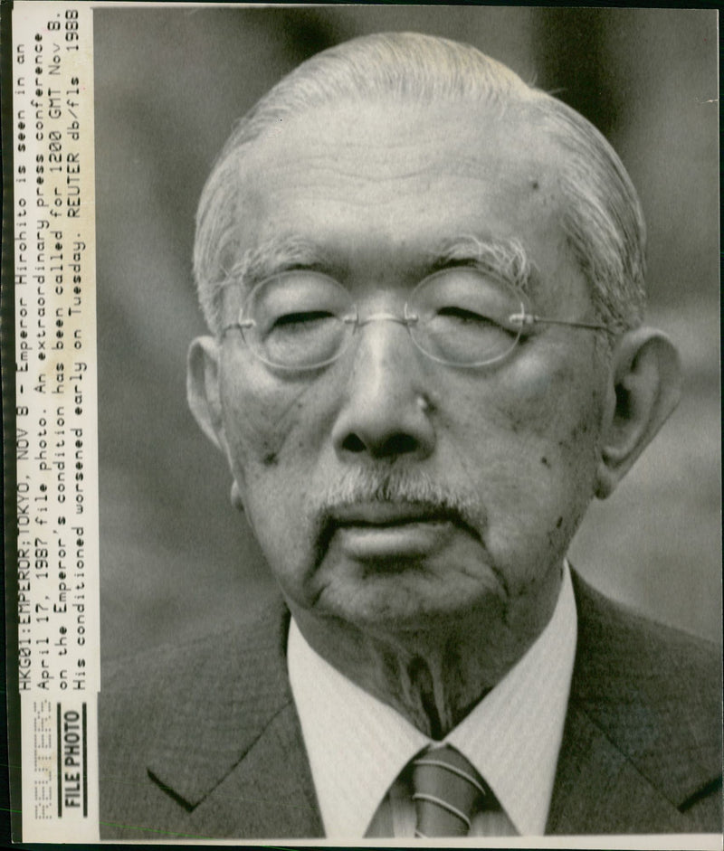 Hirohito Former Emperor of Japan. - Vintage Photograph