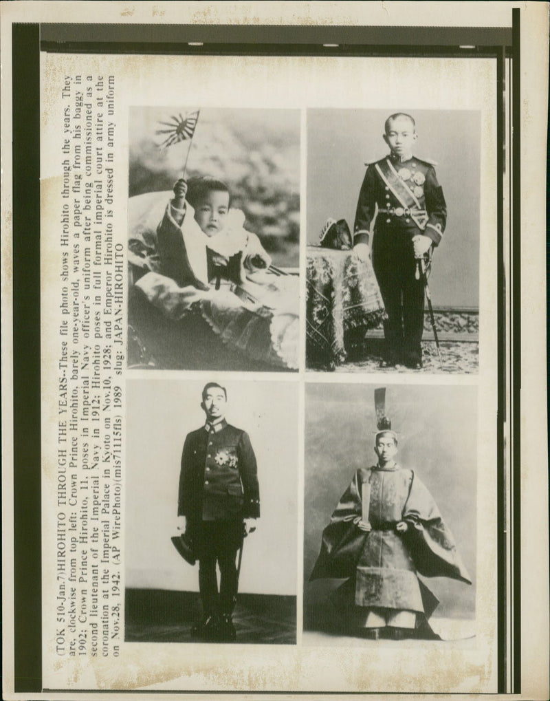 Hirohito Former Emperor of Japan. - Vintage Photograph