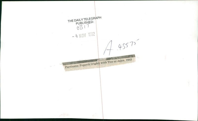 Koca Popovic - Vintage Photograph