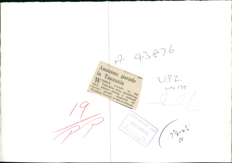 Africa Tanzania Army - Vintage Photograph