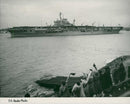 Illustrious takes Ironsides to Middle East - Vintage Photograph