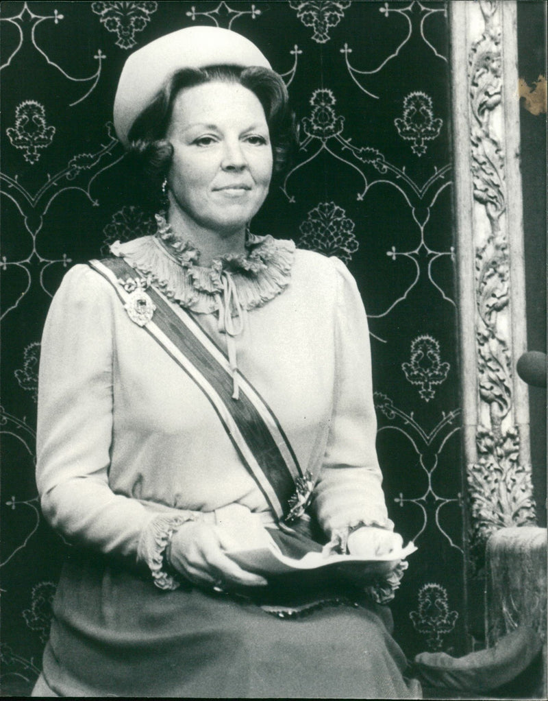 Beatrix of the Netherlands Former Queen of the Netherlands. - Vintage Photograph