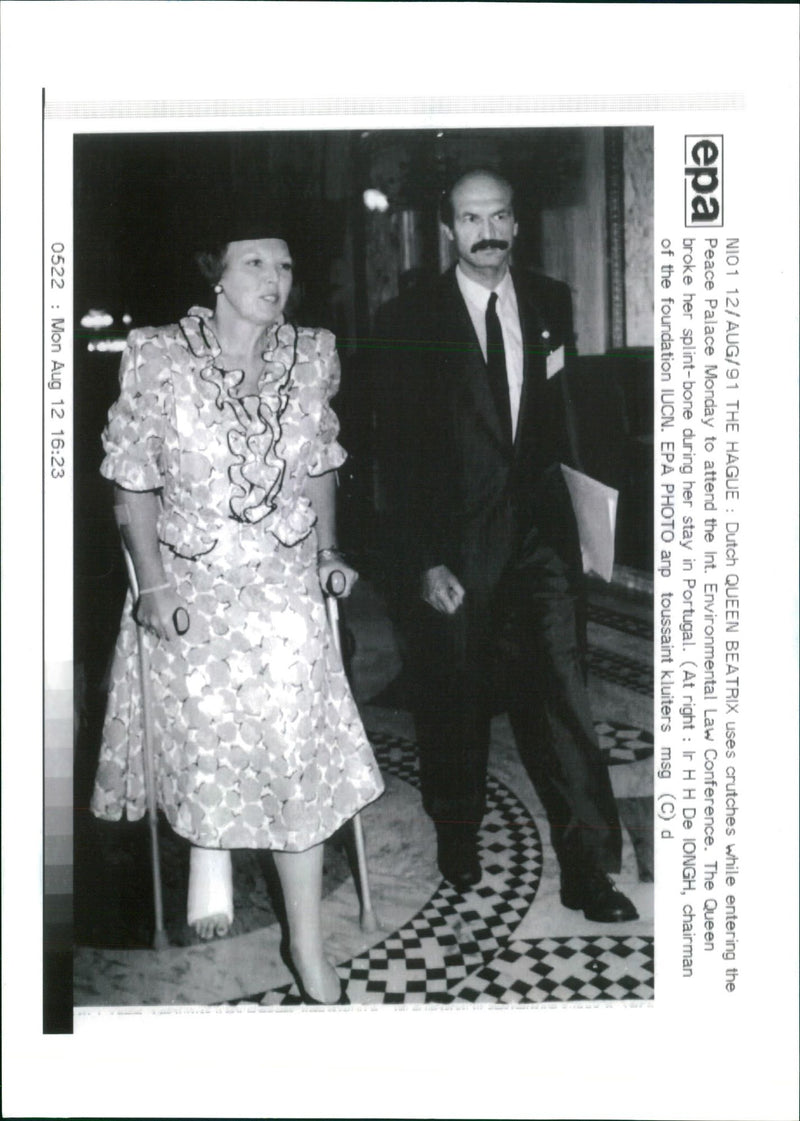 Beatrix of the Netherlands Former Queen of the Netherlands. - Vintage Photograph