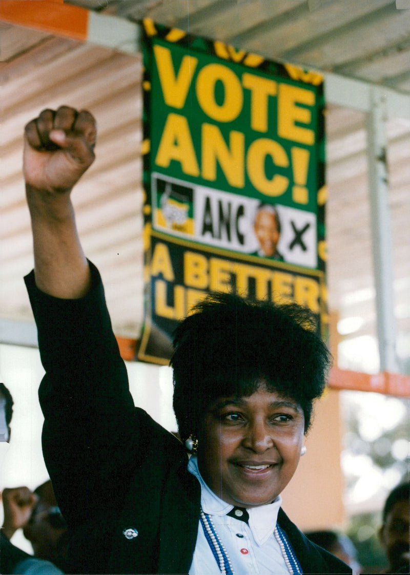 Winnie Mandela, politician South Africa - Vintage Photograph