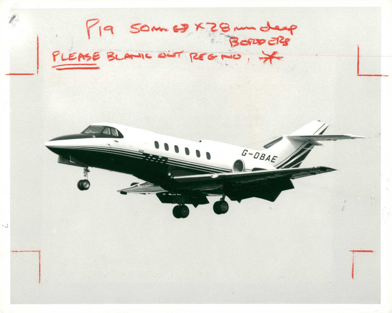 Aircraft : Hawker Siddeley 125 - Vintage Photograph