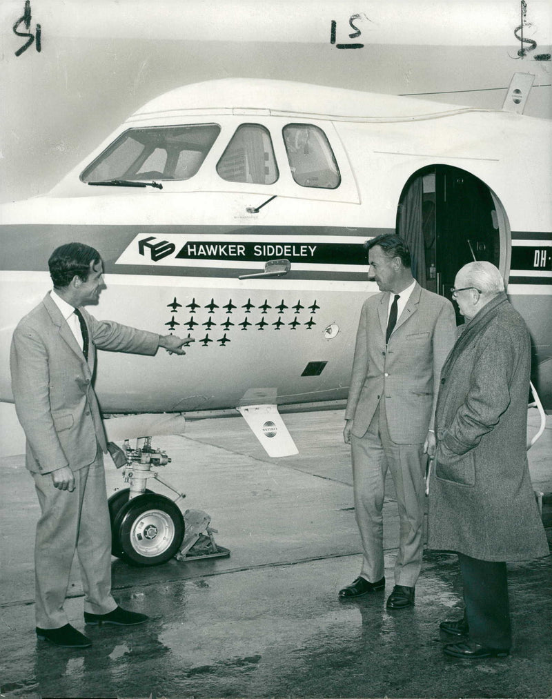 Mr M Maina pilot of the Hawker Siddeley 125 - Vintage Photograph