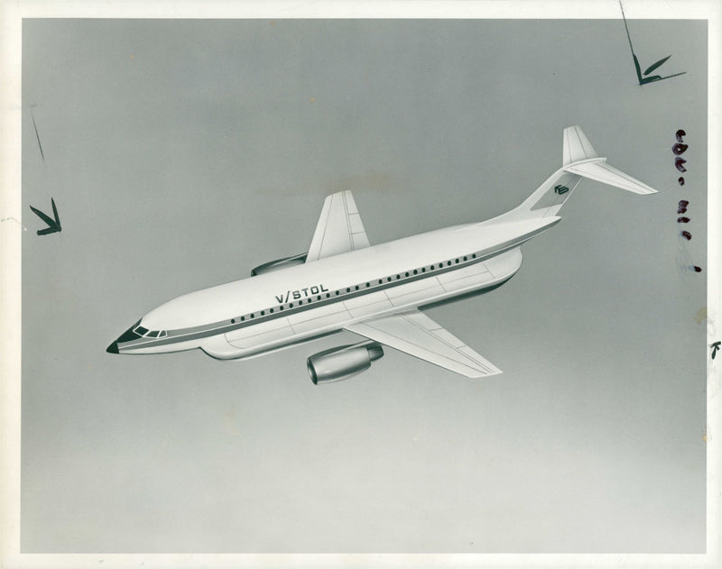 Hawker Siddeley HS.141 in the sky - Vintage Photograph