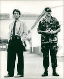 Sean Connery and Mark Harmon in the film "The Presidio", 1988. - Vintage Photograph