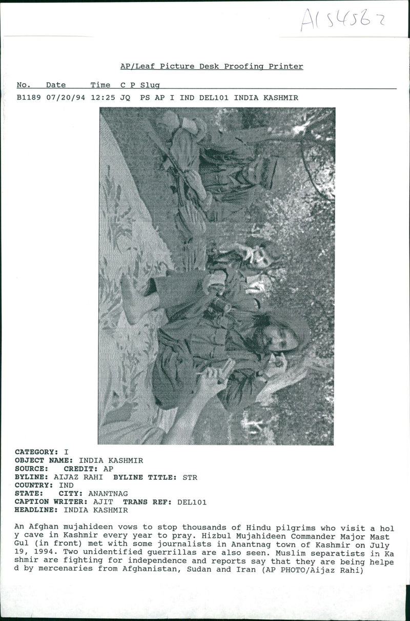 War in Afghanistan. - Vintage Photograph