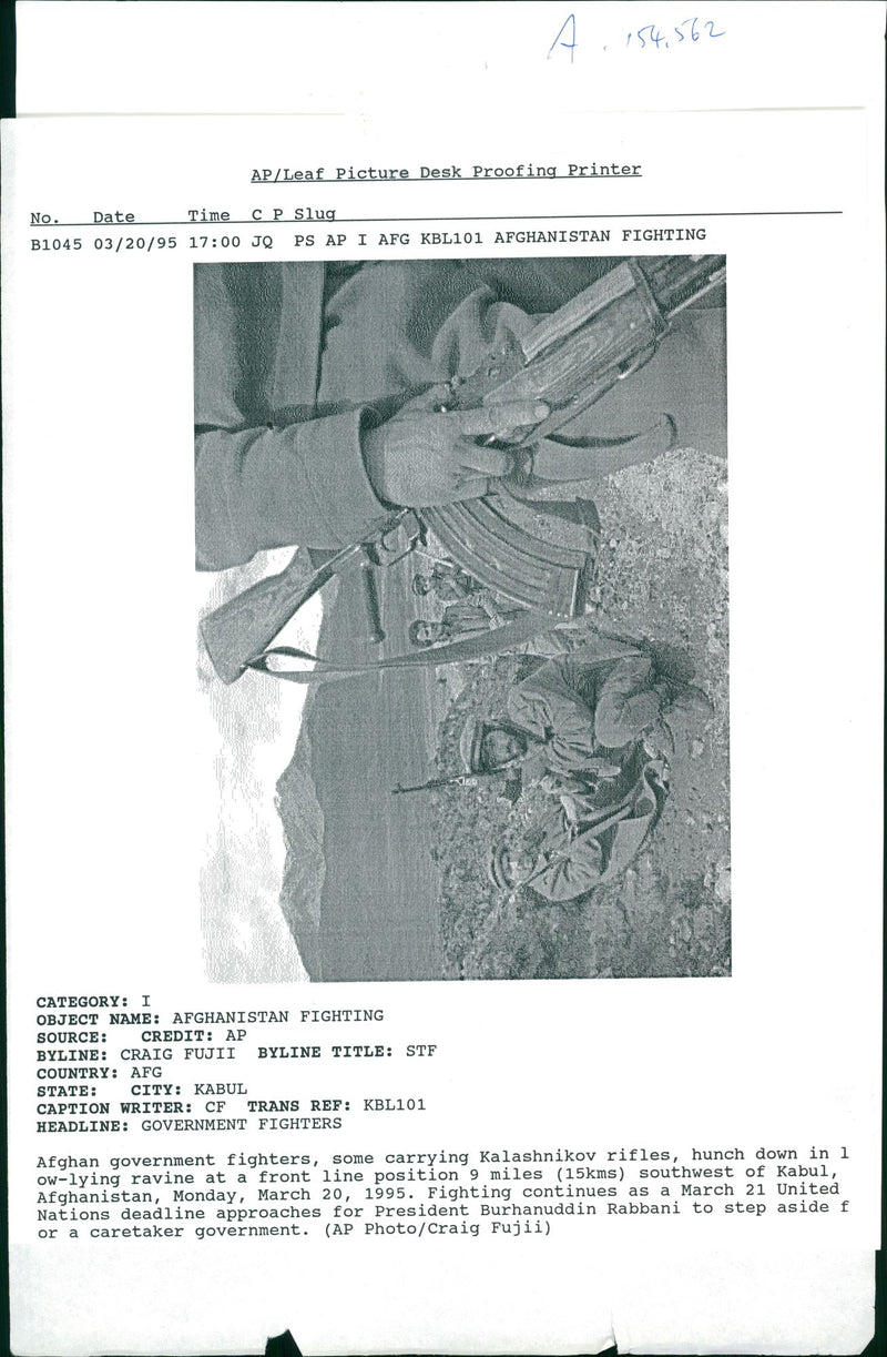 War in Afghanistan. - Vintage Photograph