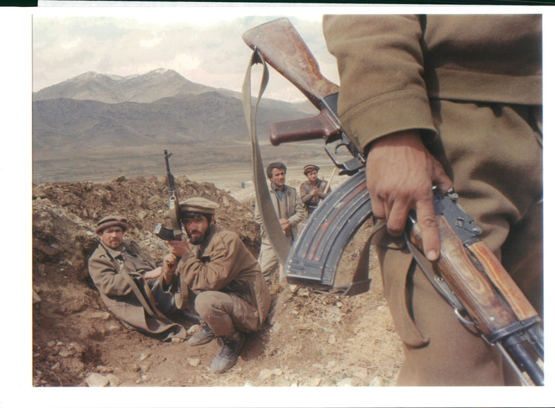 War in Afghanistan. - Vintage Photograph