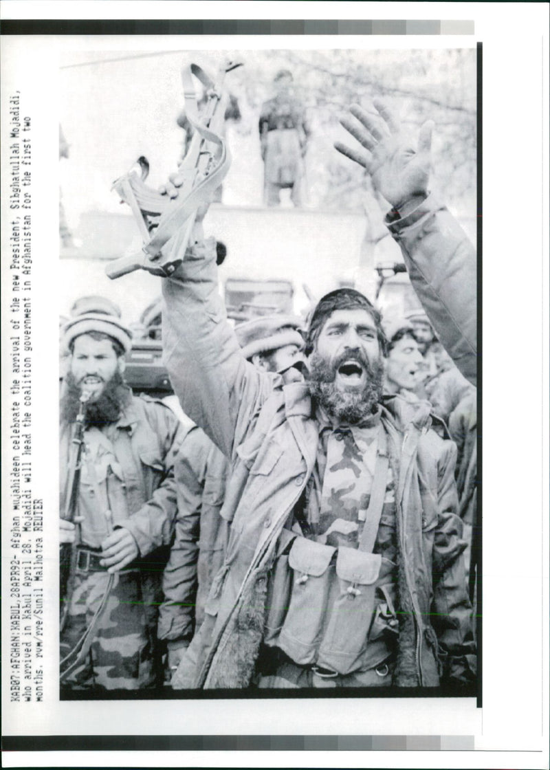 War in Afghanistan. - Vintage Photograph