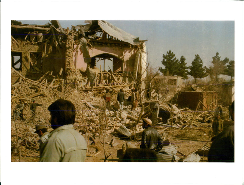 War in Afghanistan. - Vintage Photograph