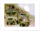 Part of the 200 vehicle convoy that brought president mojaddedi to kabul yesterday. - Vintage Photograph