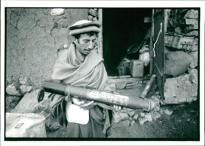 War in Afghanistan. - Vintage Photograph