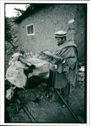 War in Afghanistan. - Vintage Photograph