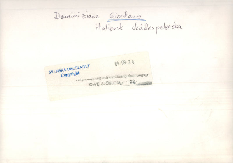 Domiziana Giordano - Vintage Photograph