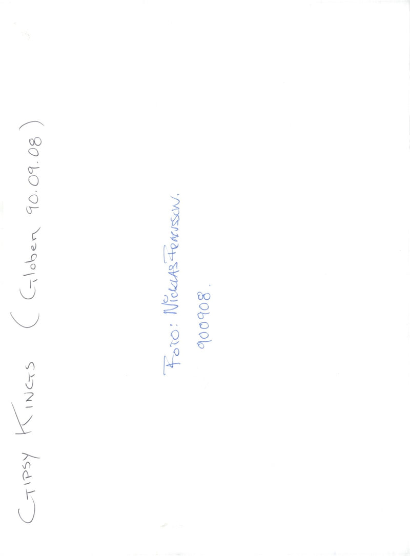 The Gipsy Kings music group appears on the Globe - Vintage Photograph