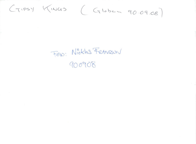 The Gipsy Kings music group appears on the Globe - Vintage Photograph