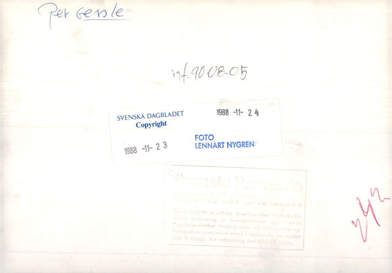 Per Gessle - Vintage Photograph