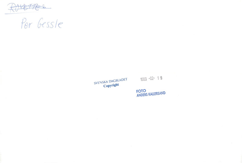 Roxette: Per Gessle,  Marie Fredriksson, 19.02.1989. - Vintage Photograph