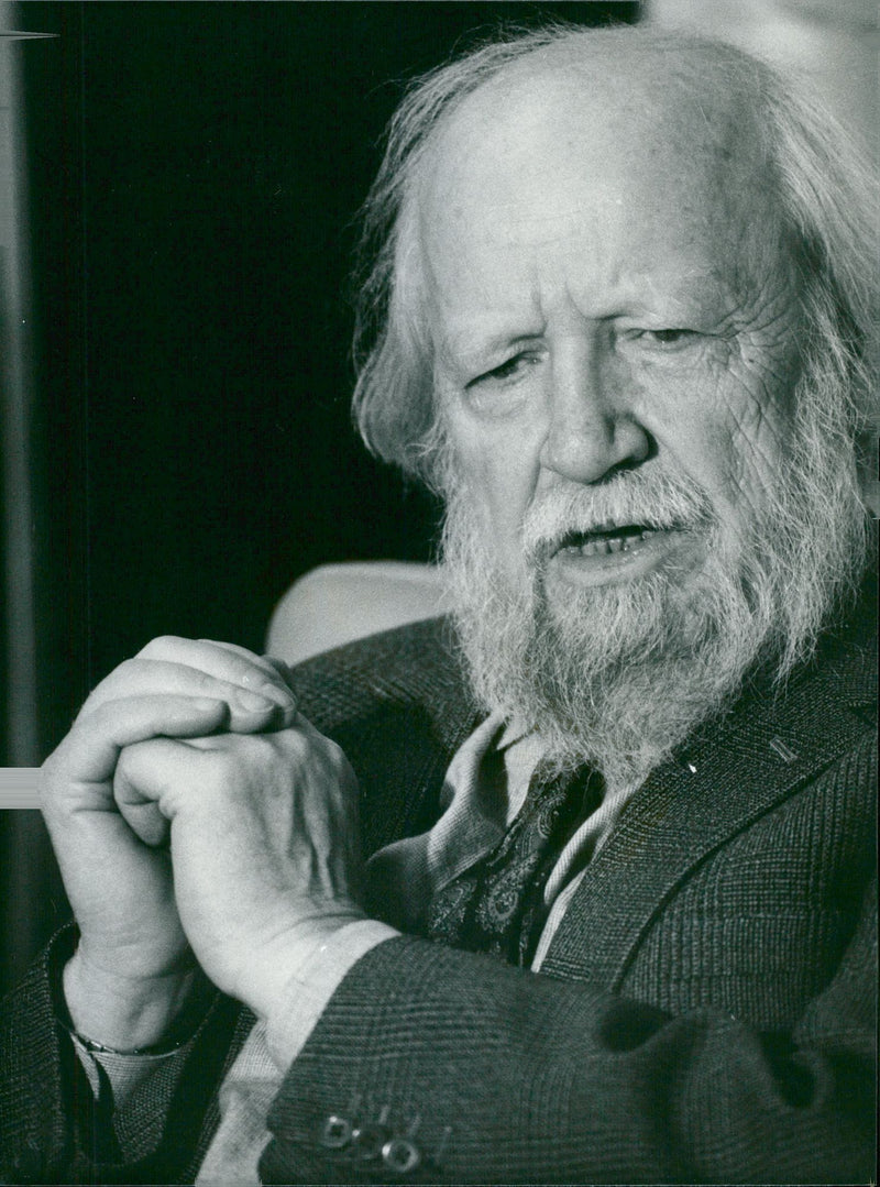 William Golding, Nobel Prize winner in Literature 1983 - Vintage Photograph