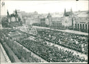 Anniversary parade in moscow. - Vintage Photograph