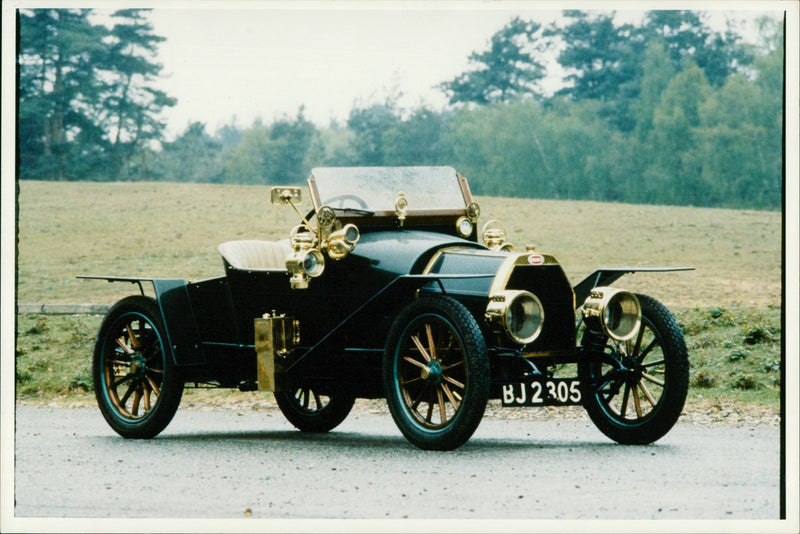 Bugatti cars 1910. - Vintage Photograph