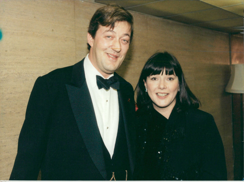 Stephen Fry and Belinda Harley. - Vintage Photograph