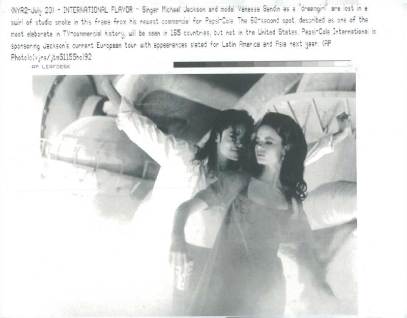 Michael Jackson American singer-songwriter. - Vintage Photograph